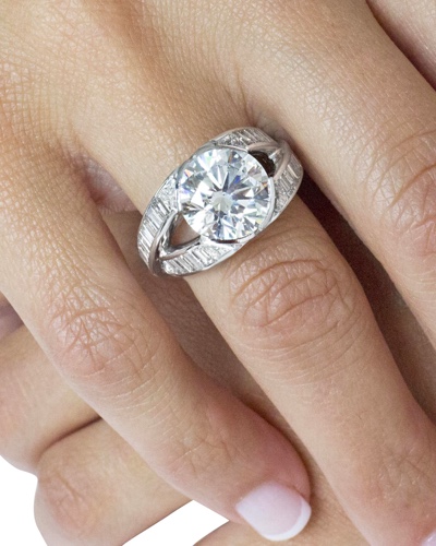 5.07 Carat GIA Certified Round Brilliant Diamond Engagement Ring